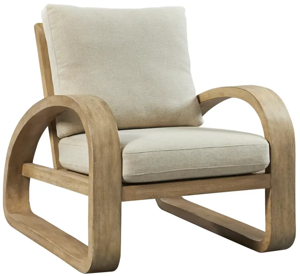 Barbora Wooden Accent Chair