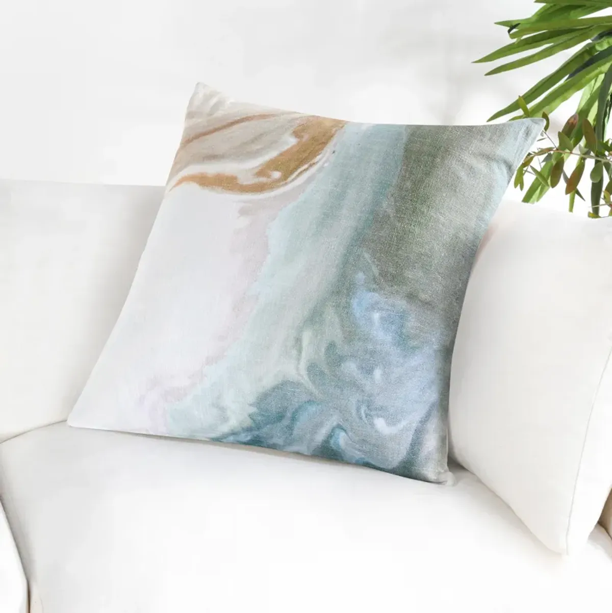 Hatha 24" Cotton Multicolor Throw Pillow