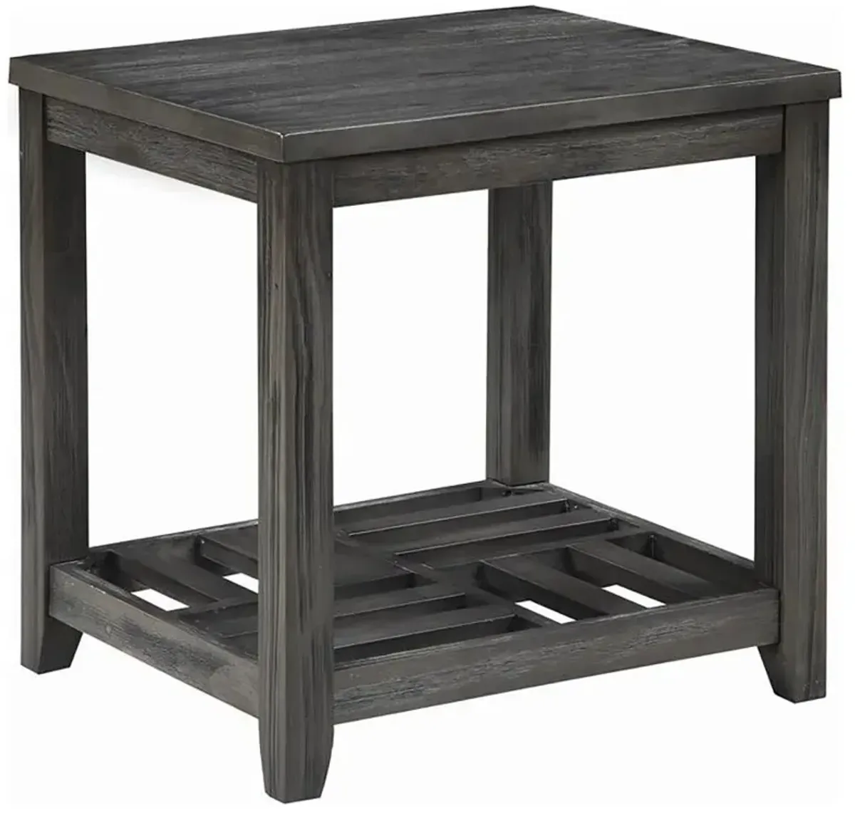 Cliffview 1-shelf Rectangular End Table Grey