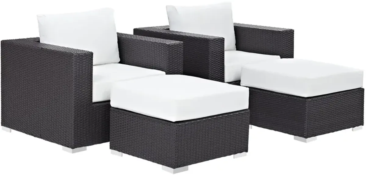 Convene 4-Piece Outdoor Armchair Set