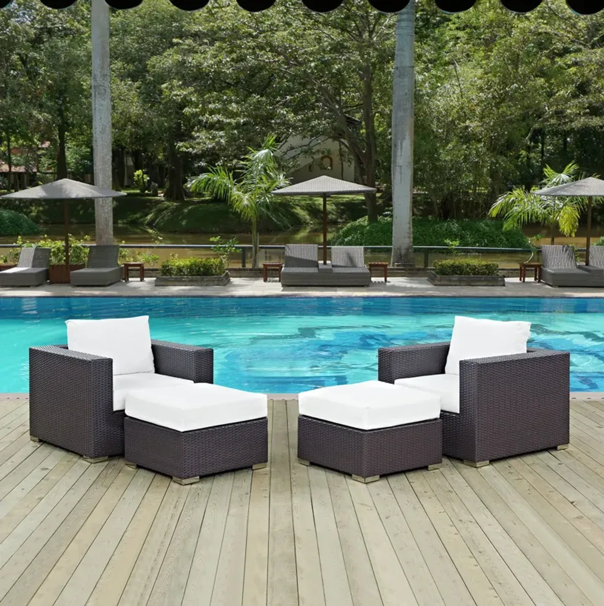 Convene 4-Piece Outdoor Armchair Set