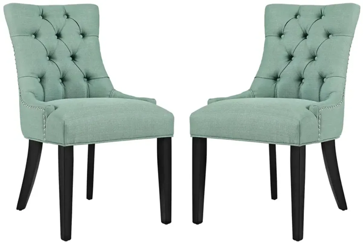 Regent Dining Side Chair Fabric Set of 2