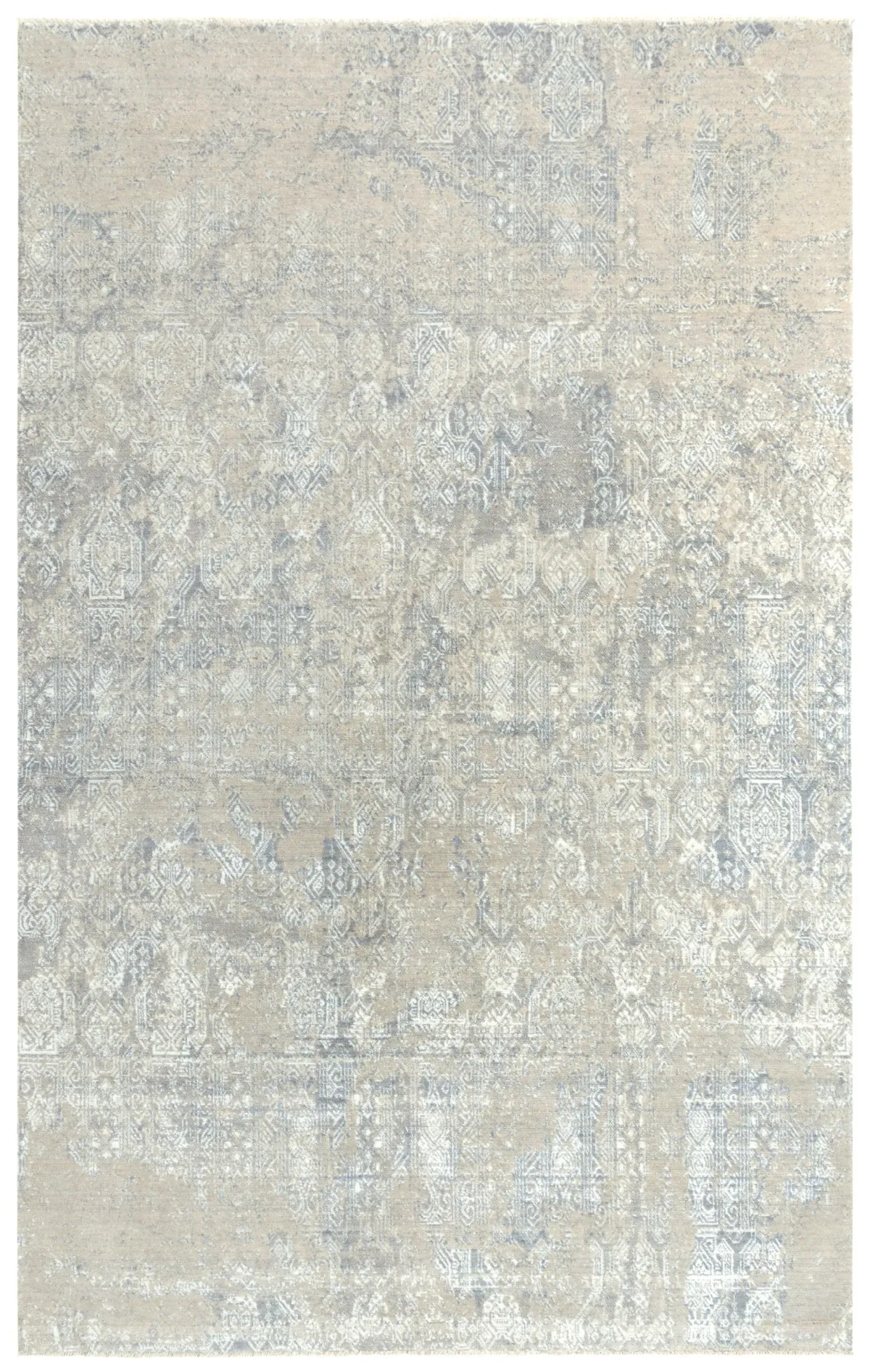 Couture Gray/Taupe Classic/Updated NZ Wool/Tencel Blend 5' x 8' Rectangle Rug