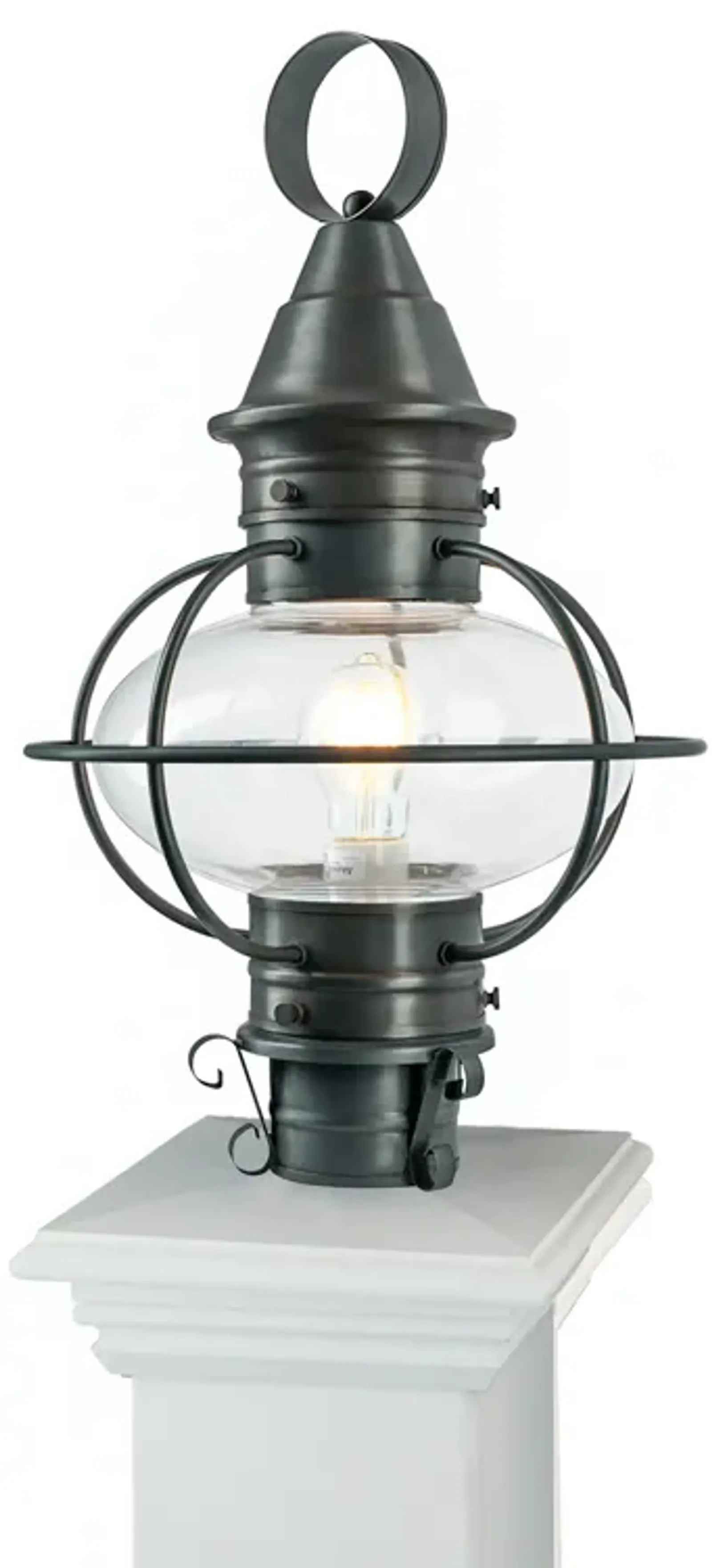 American Onion Outdoor Post Light - Gun Metal