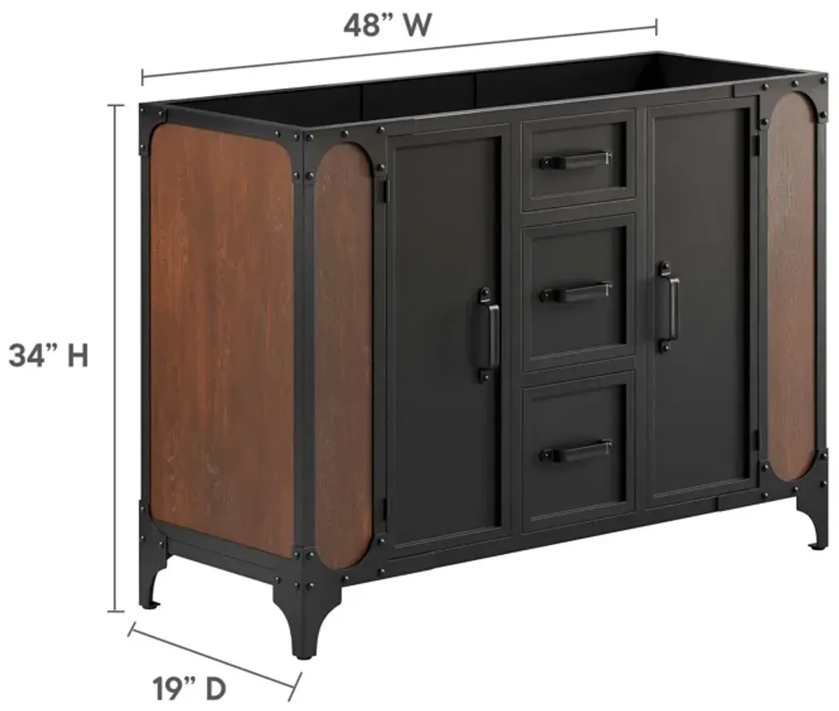 Steamforge 48" Bathroom Vanity Cabinet (Sink Basin Not Included)