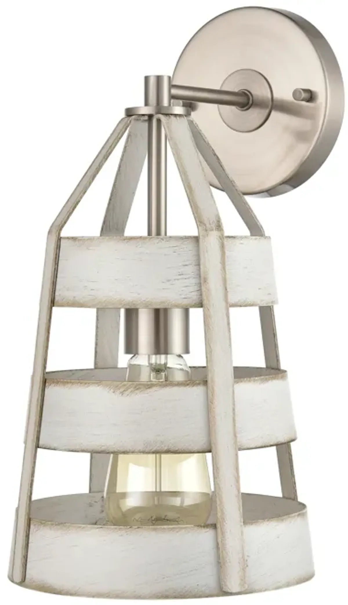 Brigantine 9" High 1-Light Sconce - Satin Nickel