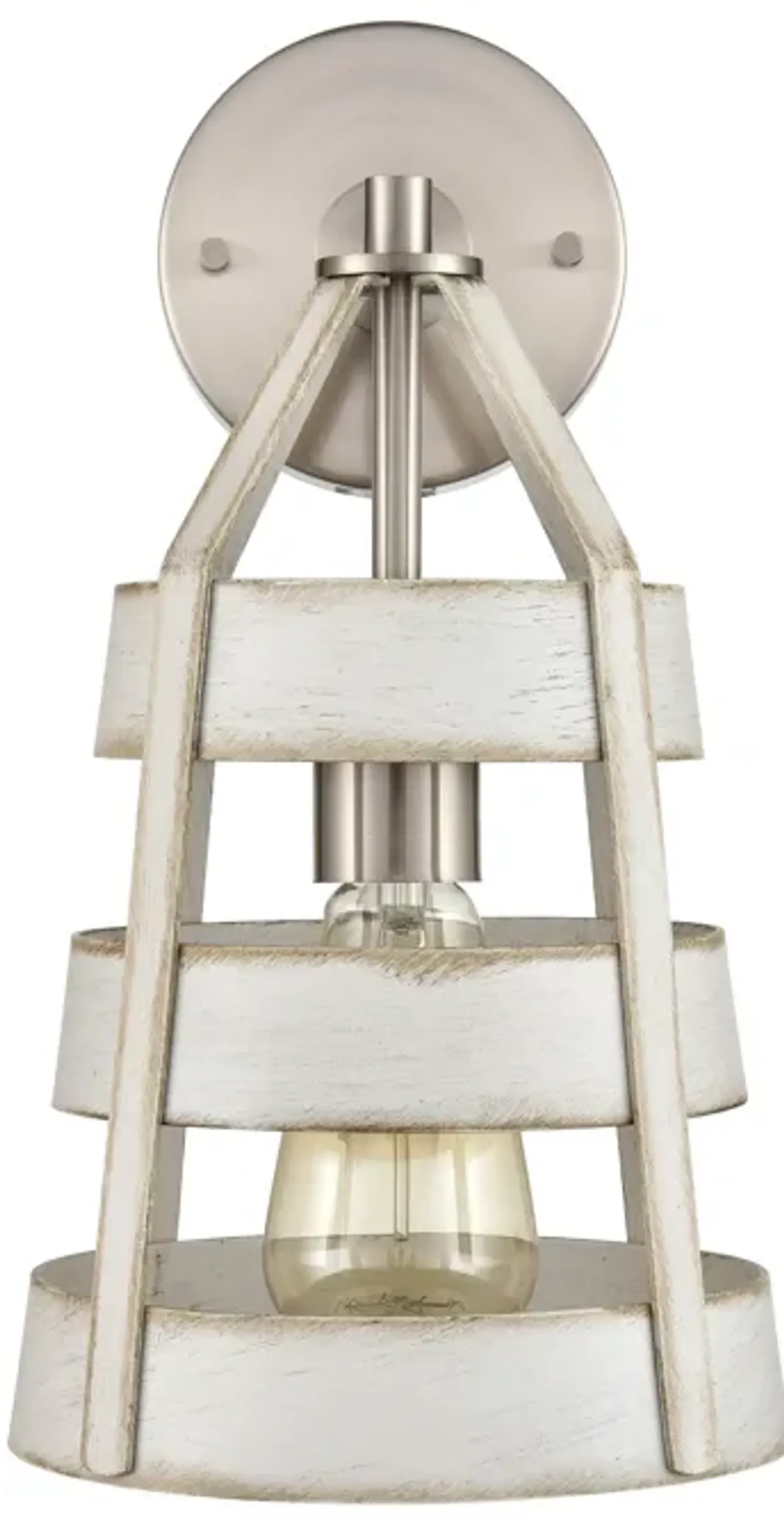 Brigantine 9" High 1-Light Sconce - Satin Nickel