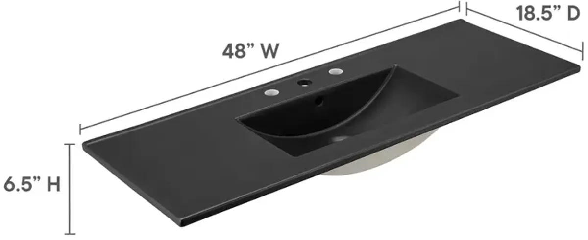 Cayman 48" Single Basin Bathroom Sink