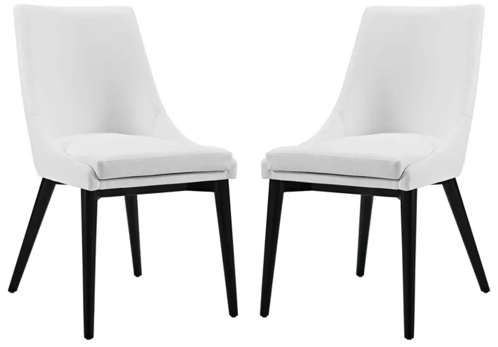 Viscount Dining Side Chair Vinyl Set of 2