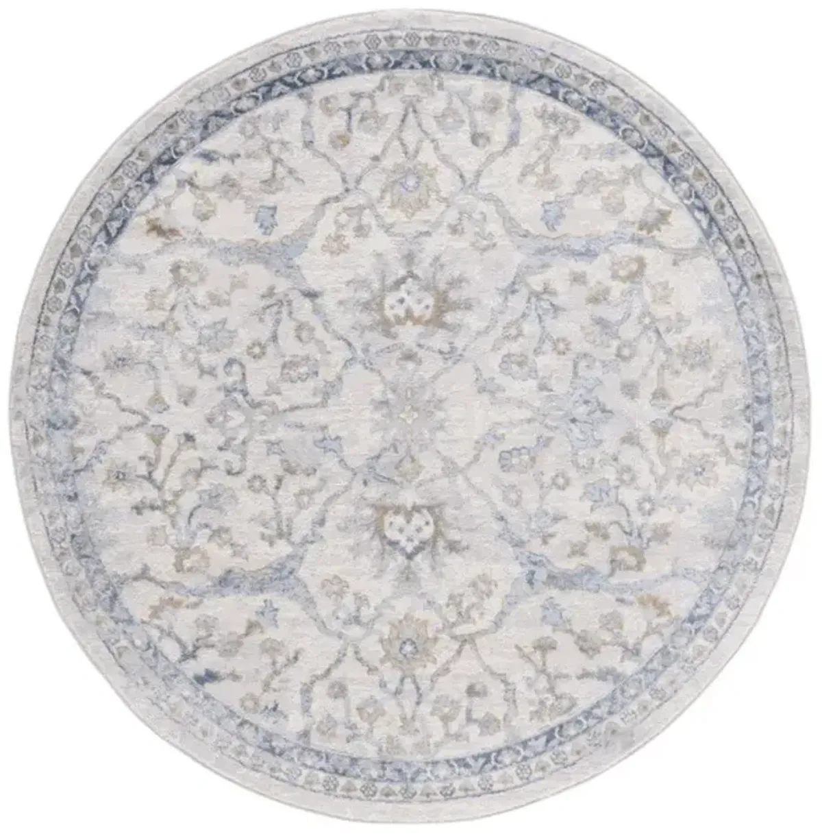PALMA 336 Blue 6'-7' X 6'-7' Round Round Rug