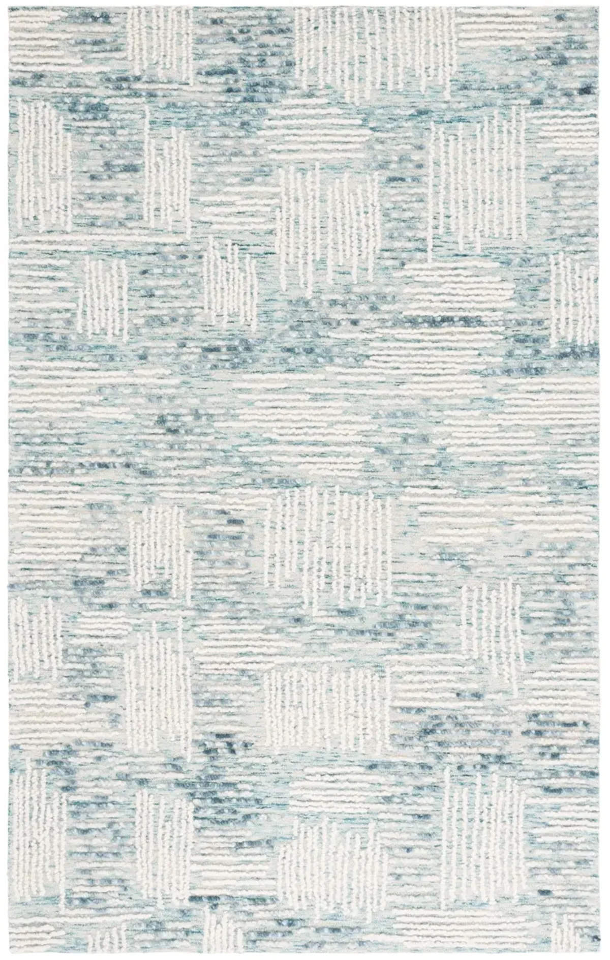 ABSTRACT Hand Tufted 8' x 10' area rug