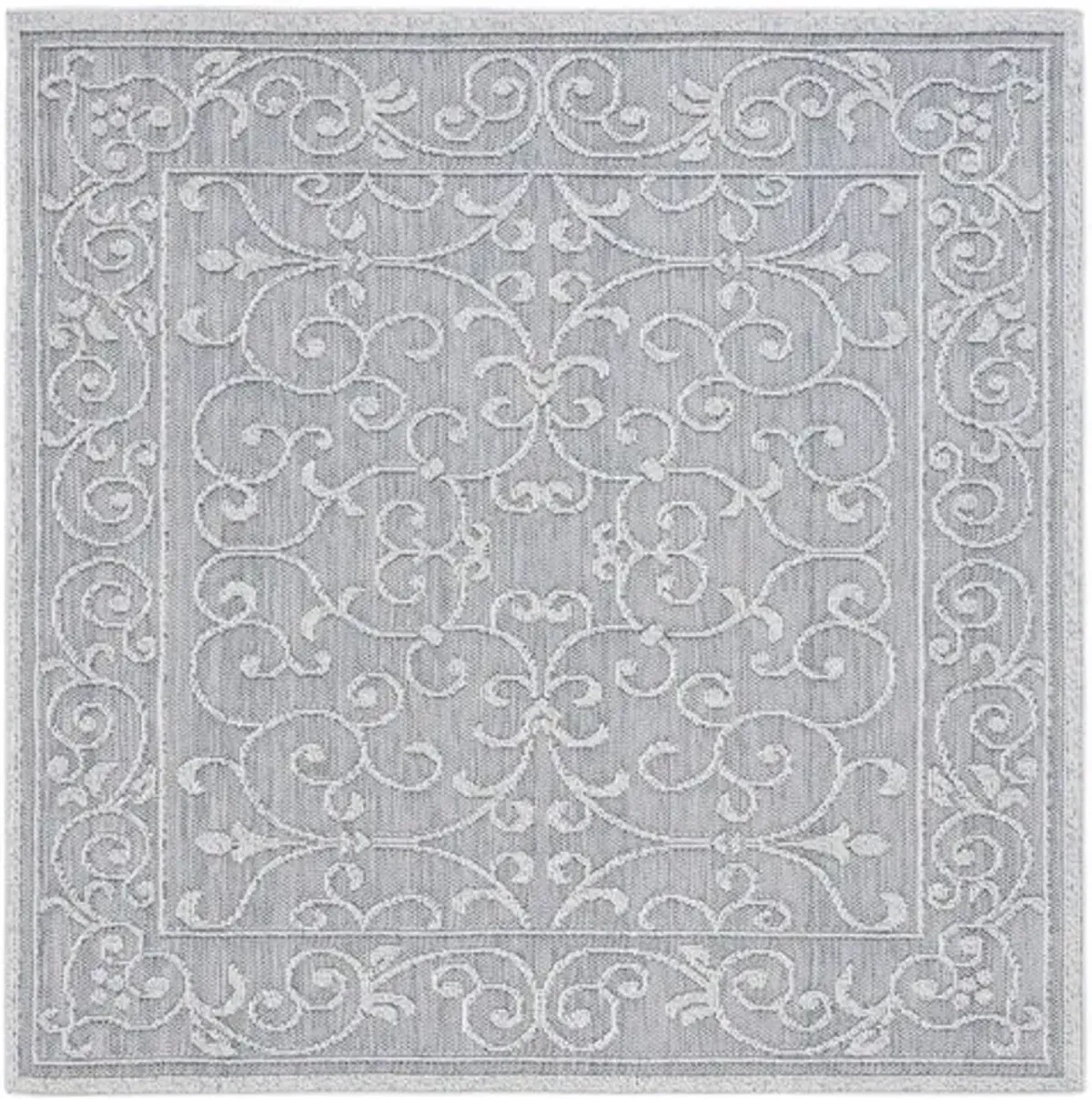 GLOBAL 204 Blue 6'-7' X 6'-7' Square Square Rug