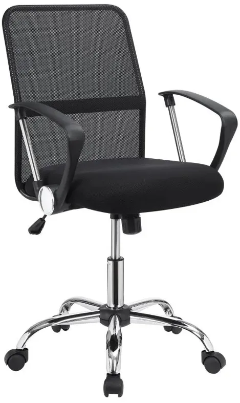 Gerta Office Chair with Mesh Backrest Black and Chrome