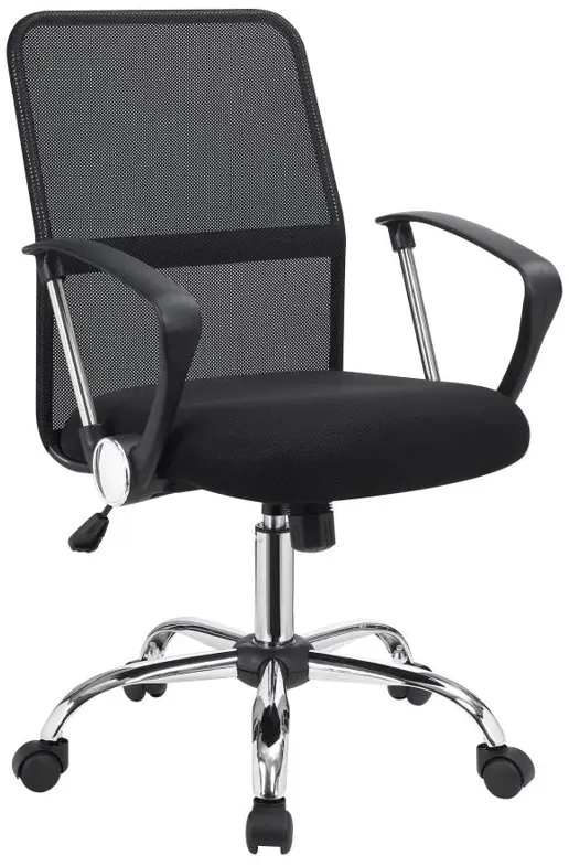 Gerta Office Chair with Mesh Backrest Black and Chrome