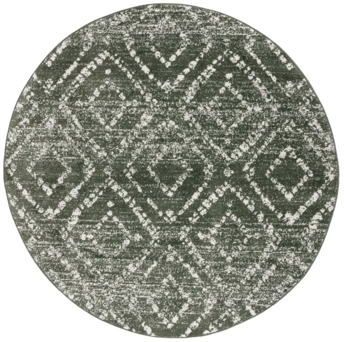 ADIRONDACK 131 DARK GREEN  6' x 6' Round Round Rug