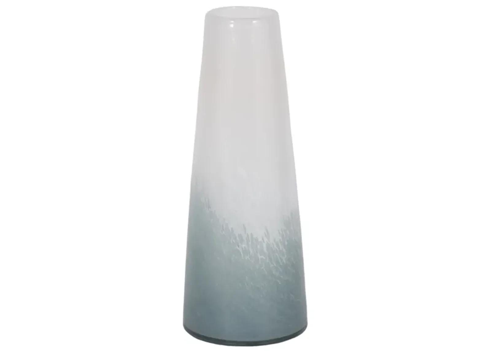 11" Light Blue Waters Vase, Blue/white