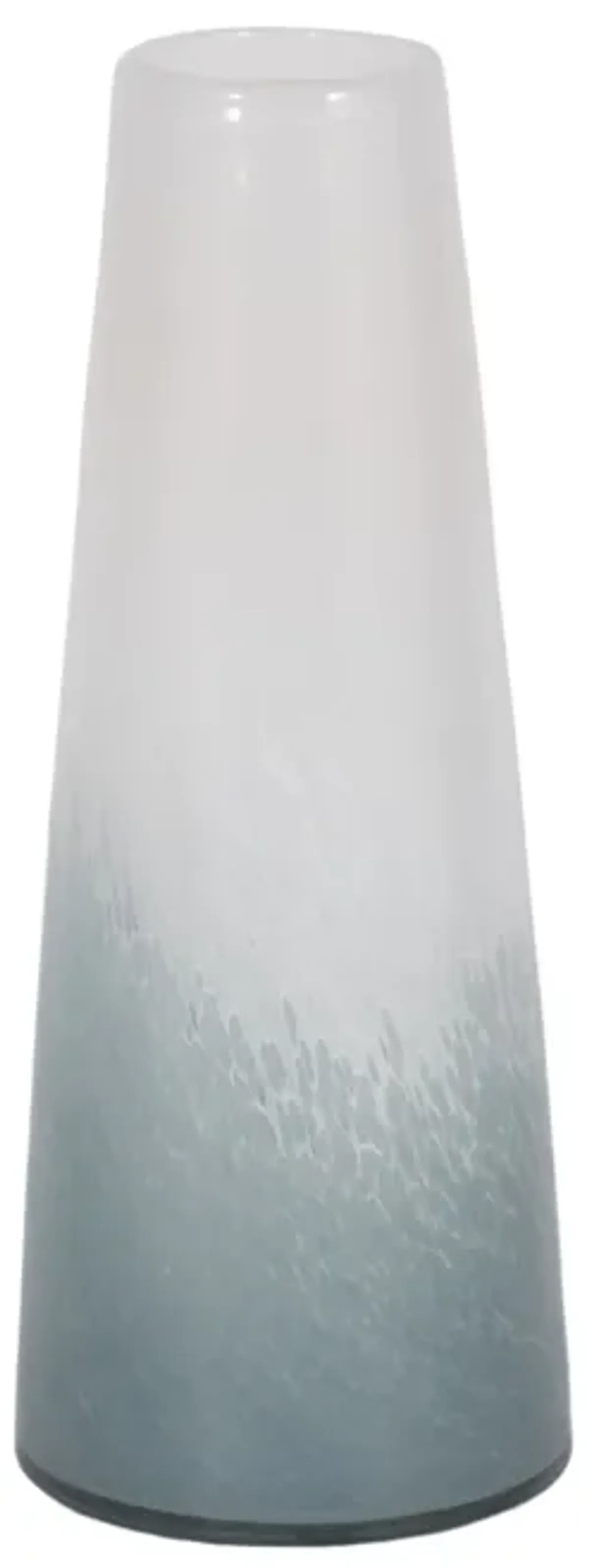 11" Light Blue Waters Vase, Blue/white