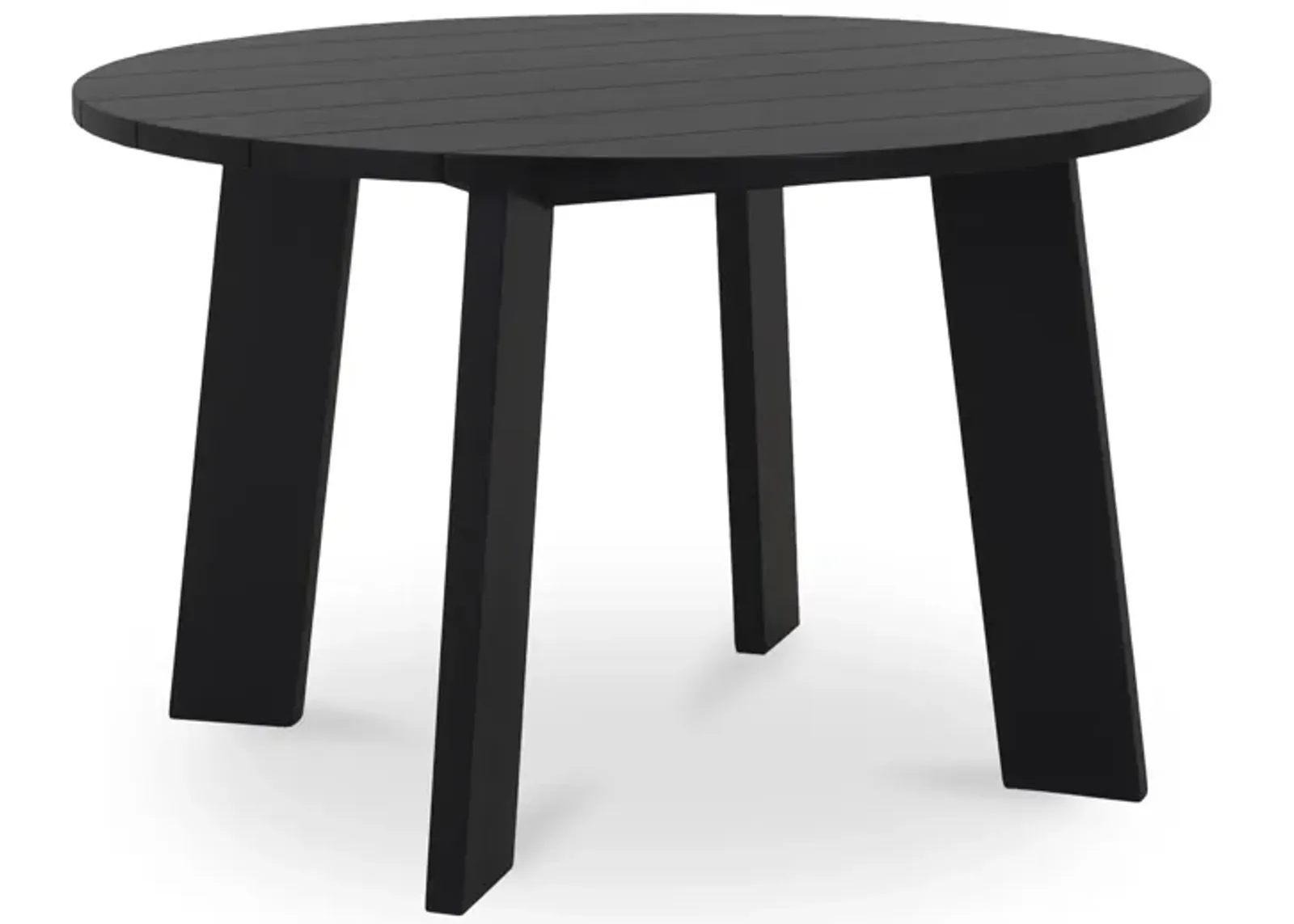 Delta Round Outdoor Dining Table Black