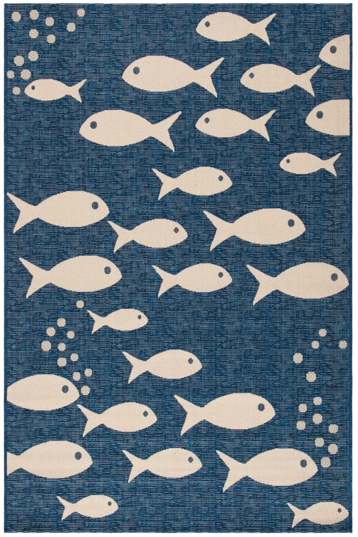 COURTYARD 6012 NAVY  2'-3' x 5' Accent Rug