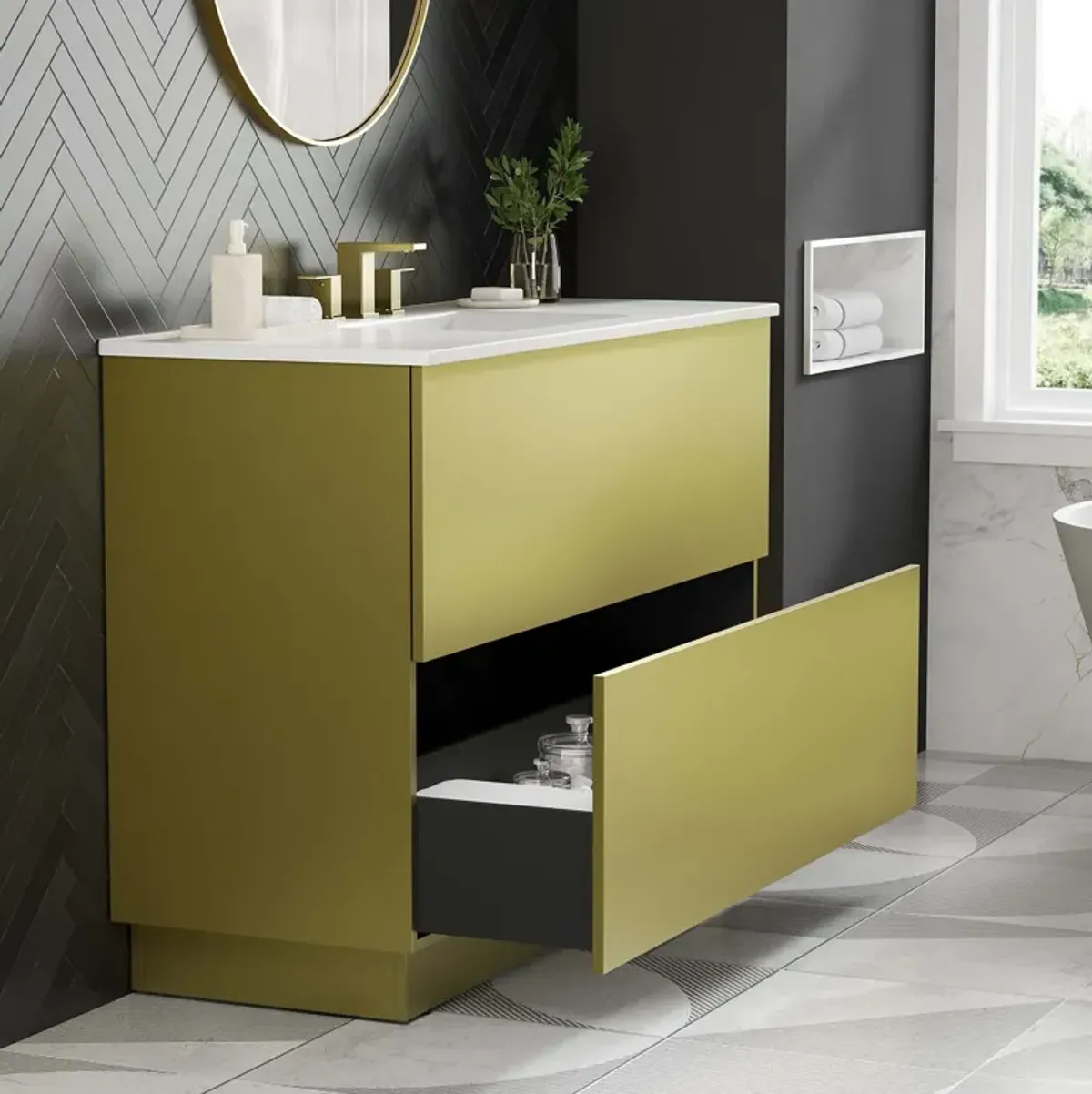 Quantum 48" Single Sink Bathroom Vanity