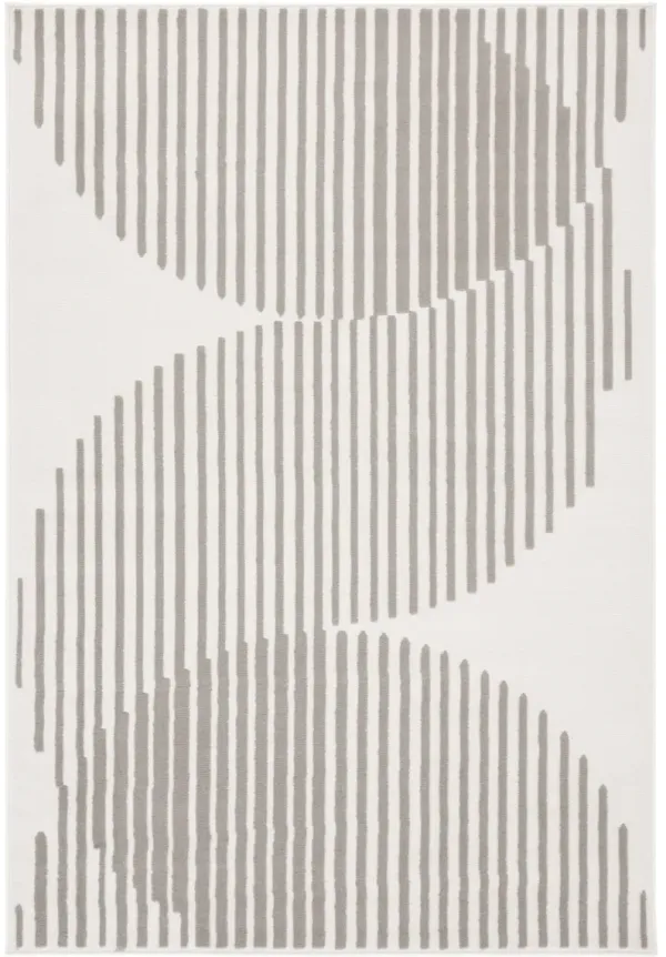 PYRAMID 243 IVORY  4'-5' x 6'-5' Small Rectangle Rug