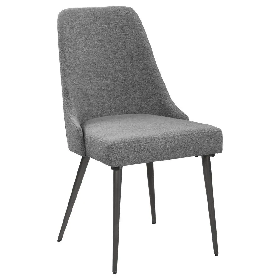 Alejandro Upholstered Dining Chairs Grey (Set of 2)