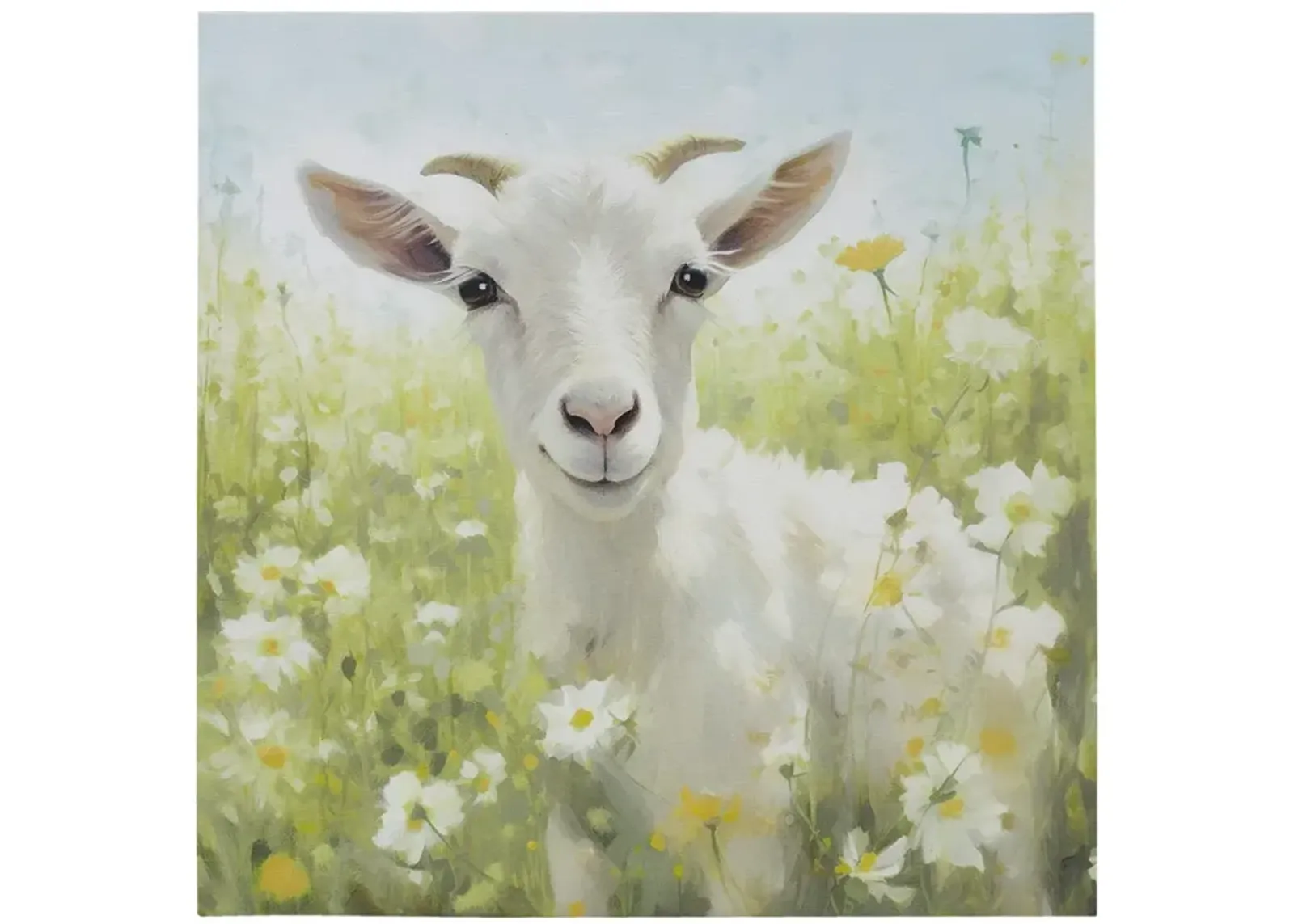 Sunshine Animals Goat Canvas Wall Art