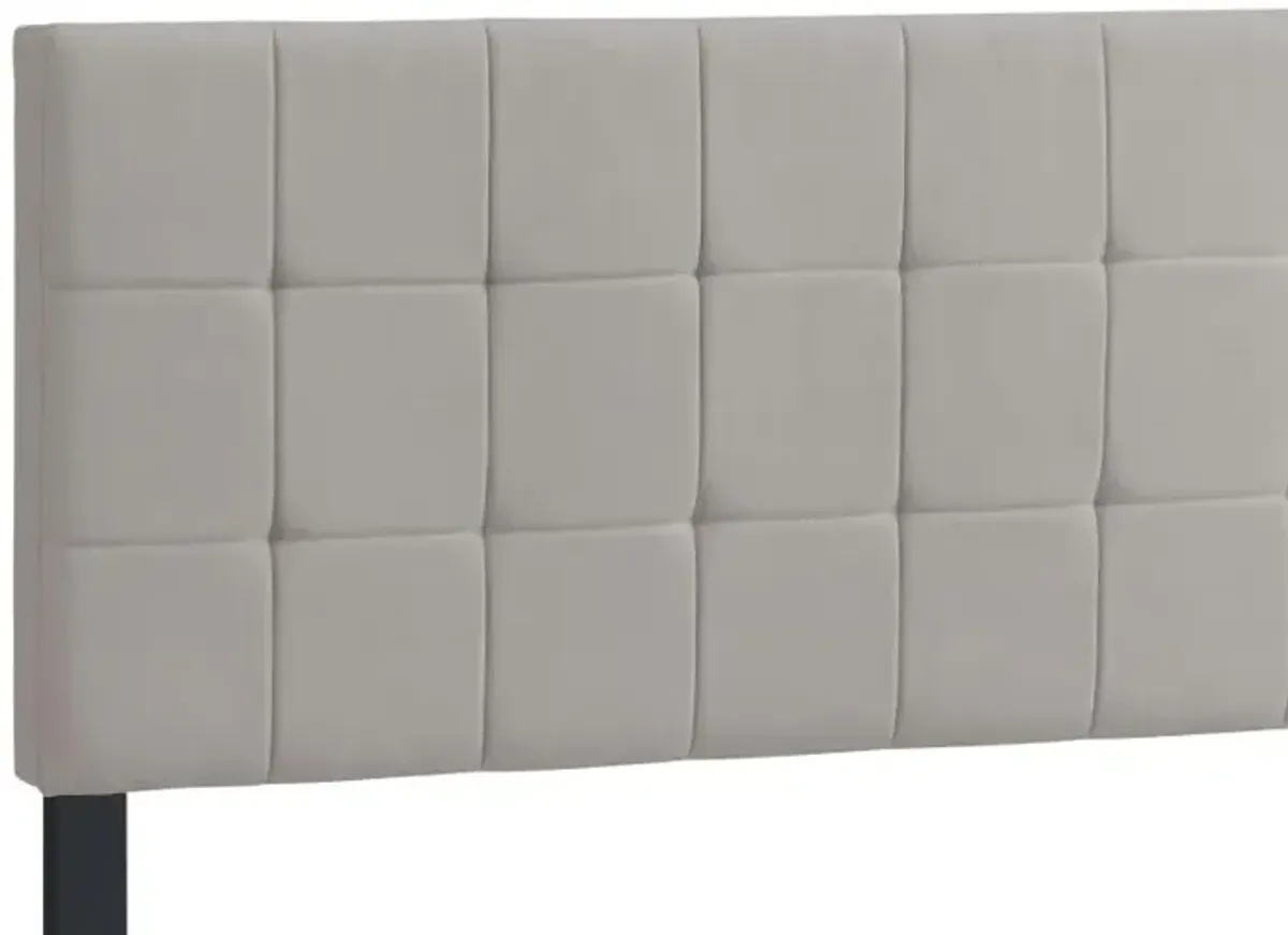 Alonso Queen Upholstered Panel Bed Beige