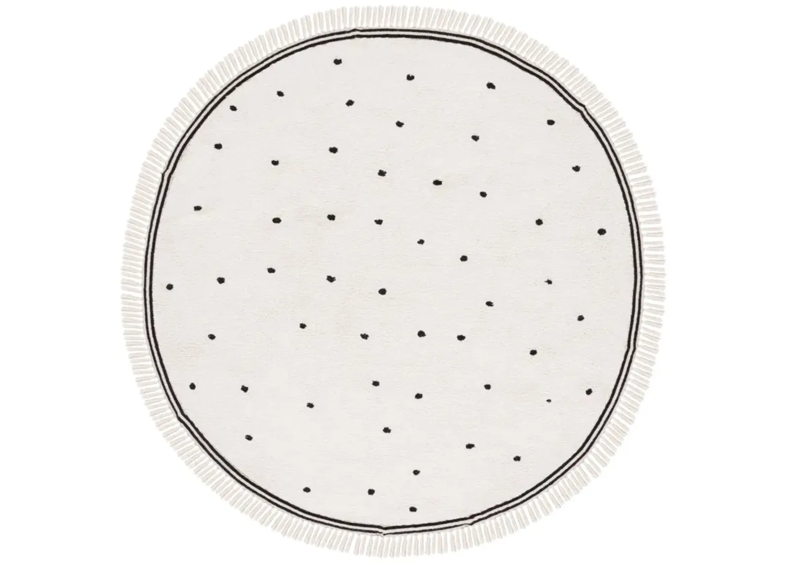 EASY CARE 212 IVORY  8' x 8' Round Round Rug