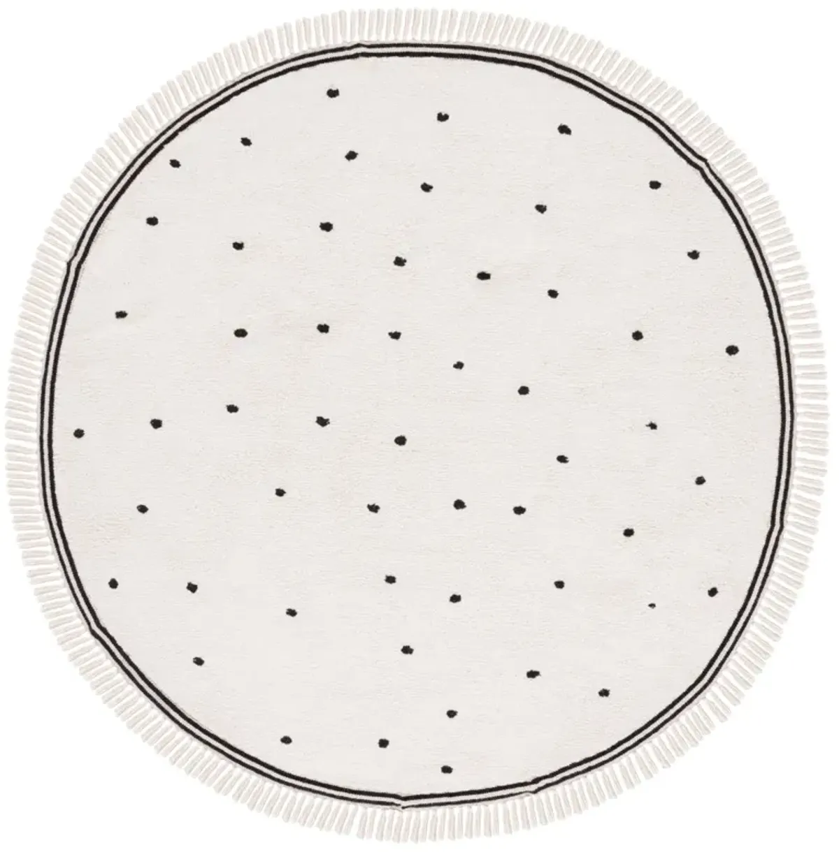 EASY CARE 212 IVORY  8' x 8' Round Round Rug