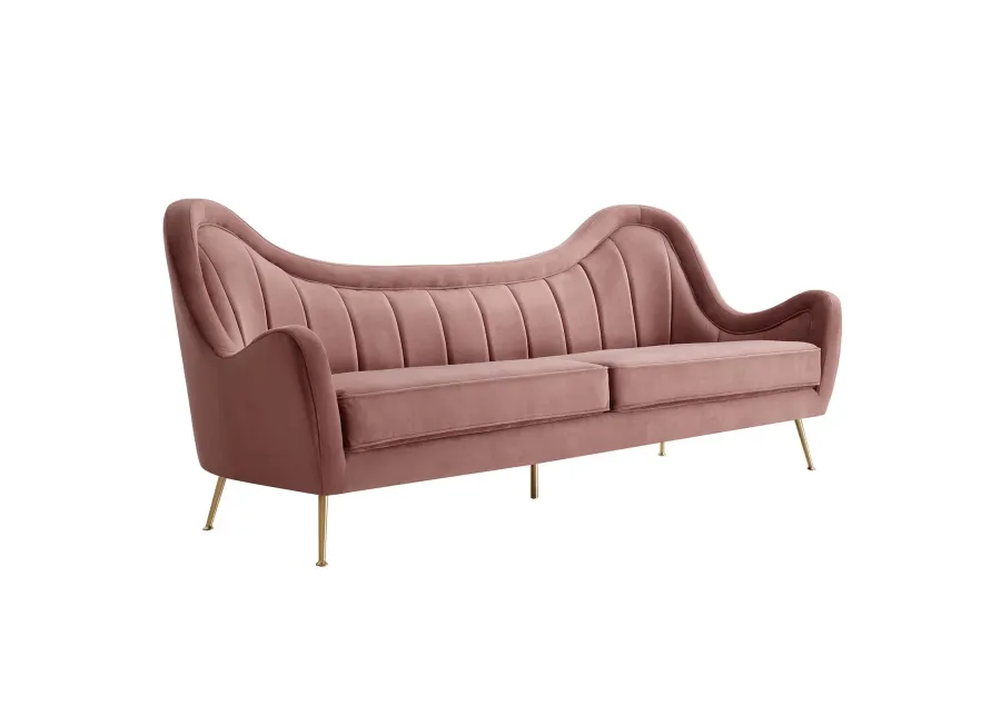 Cheshire Channel Tufted Performance Velvet Sofa