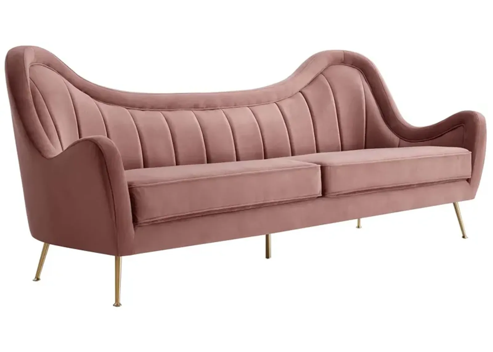 Cheshire Channel Tufted Performance Velvet Sofa