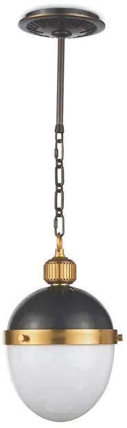 Otis Pendant Small (Blackened and Natural Brass)