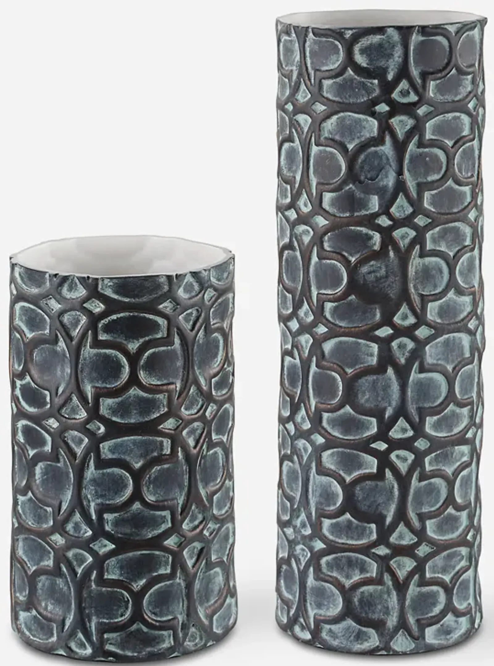 Baltra Bronze Patina Vases, S/2