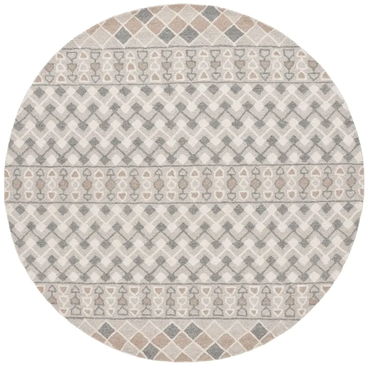 EBONY Hand Tufted 6' x 6' Round area rug