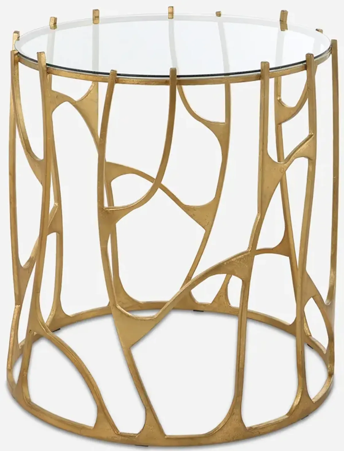 Ritual Round Gold Side Table