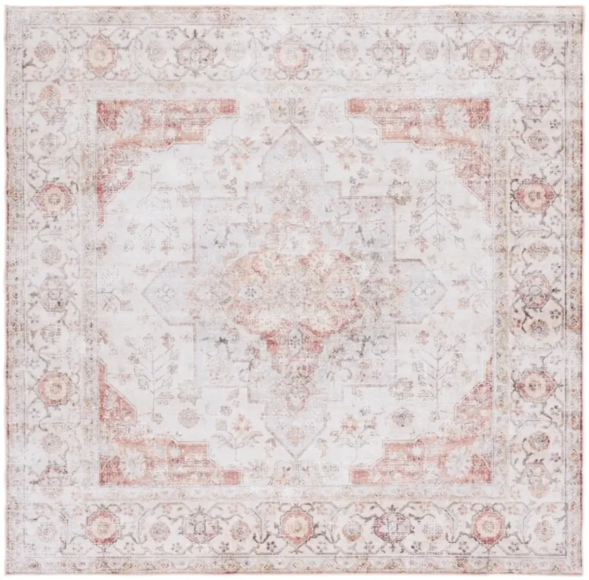 TUCSON 105 M/W S/R LIGHT GREY  7' x 7' Square Square Rug