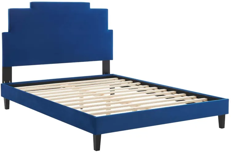 Lindsey Performance Velvet King Platform Bed