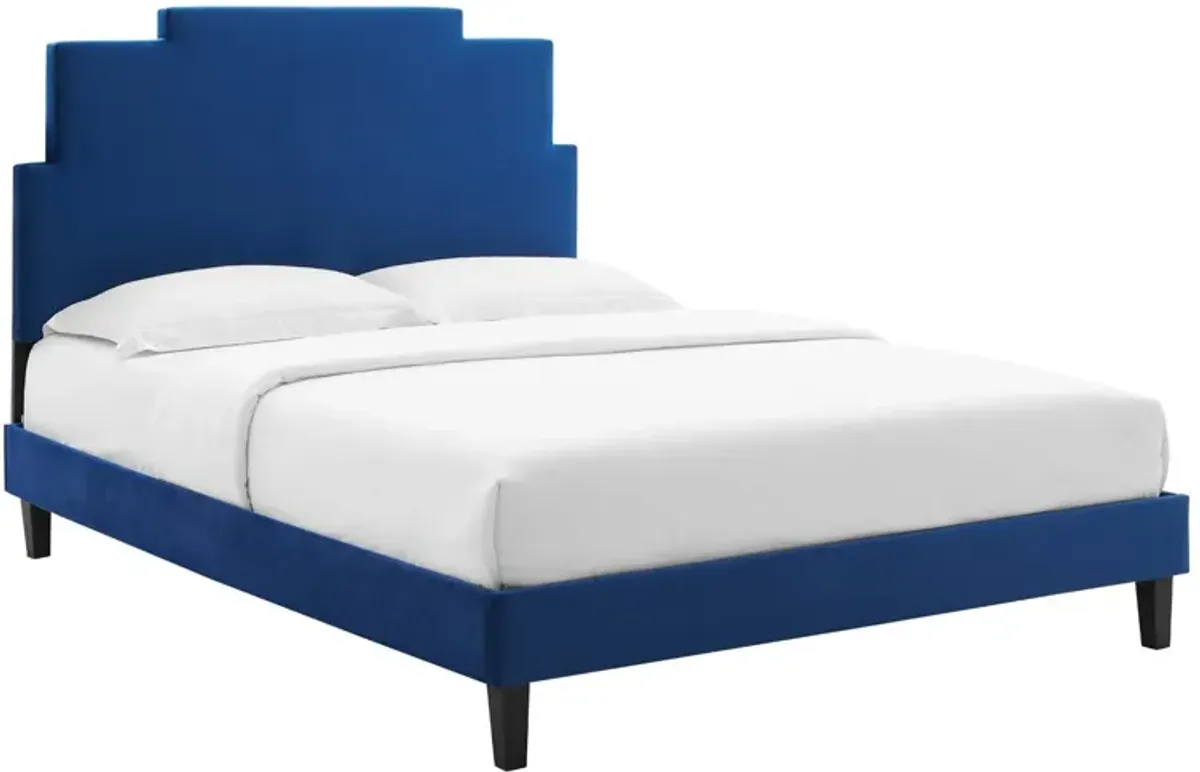 Lindsey Performance Velvet King Platform Bed