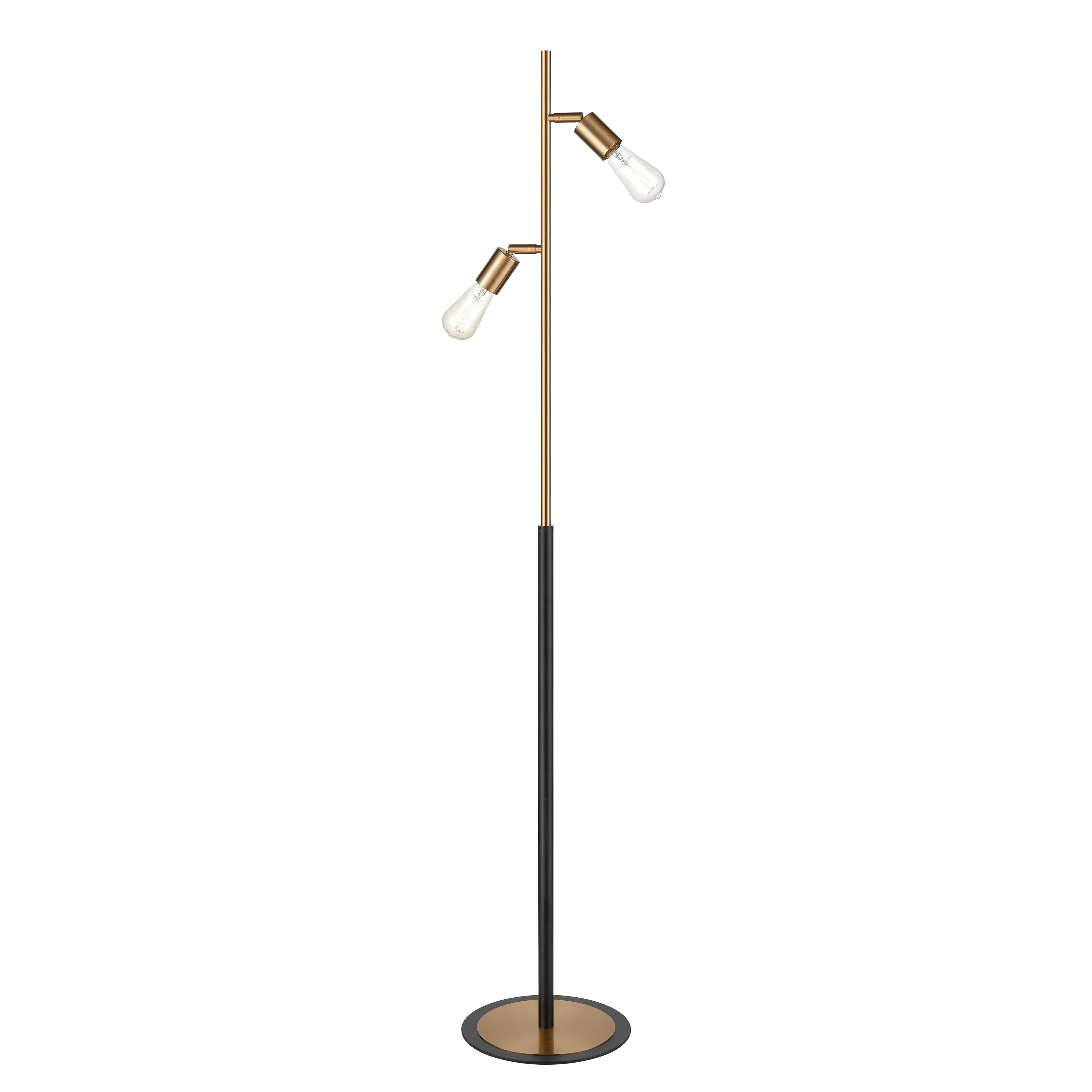 Kelston 62" High 2-Light Floor Lamp - Matte Black