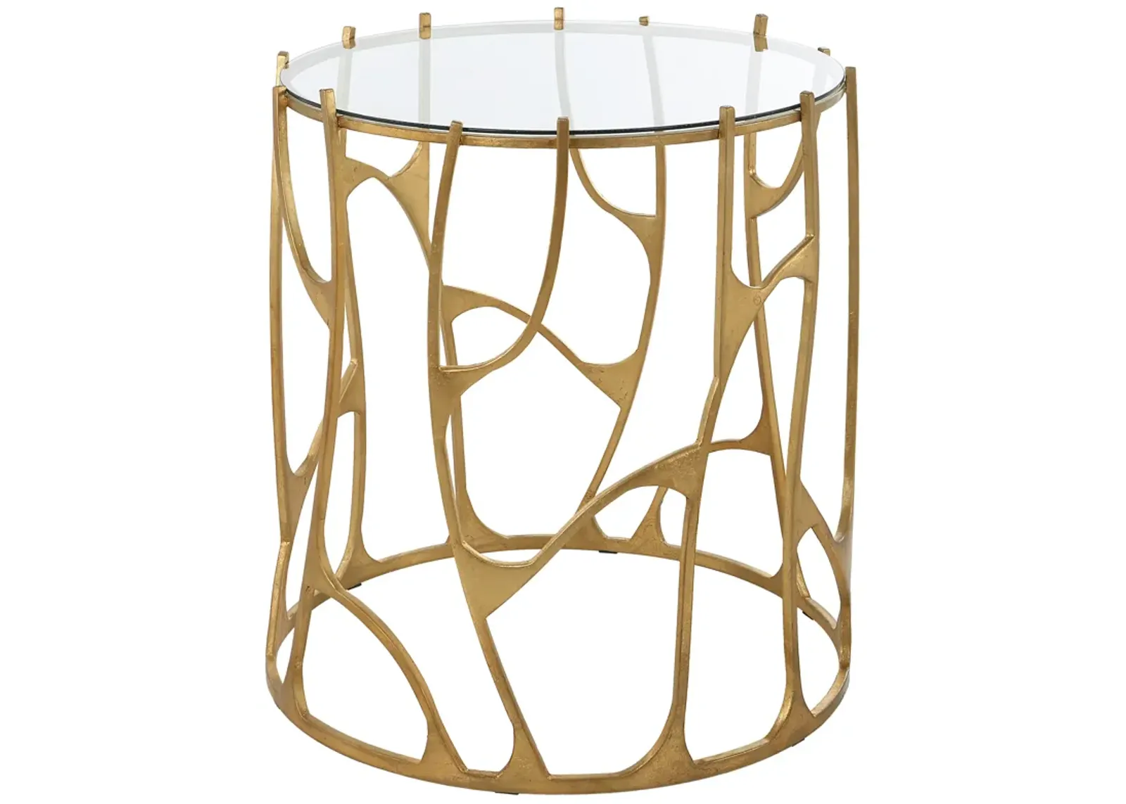 Ritual Round Gold Side Table