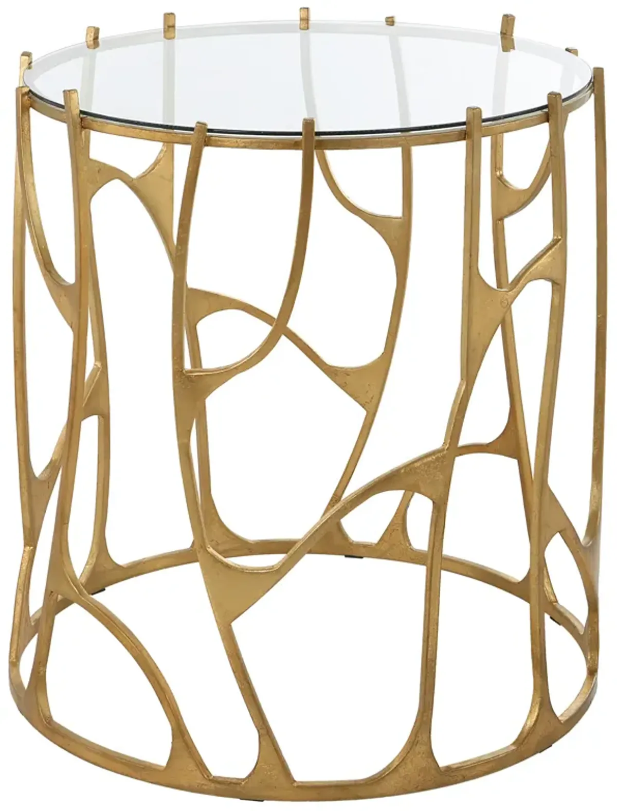 Ritual Round Gold Side Table