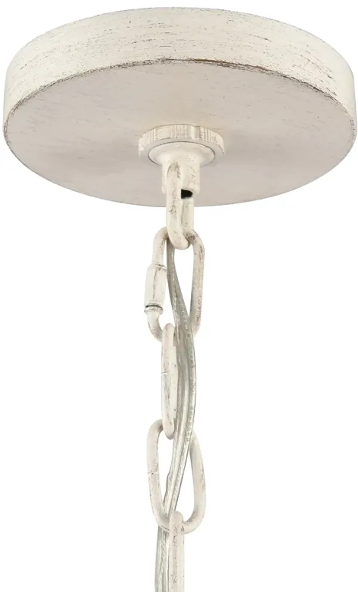 Quinn 30'' Wide 6-Light Chandelier - Antique White