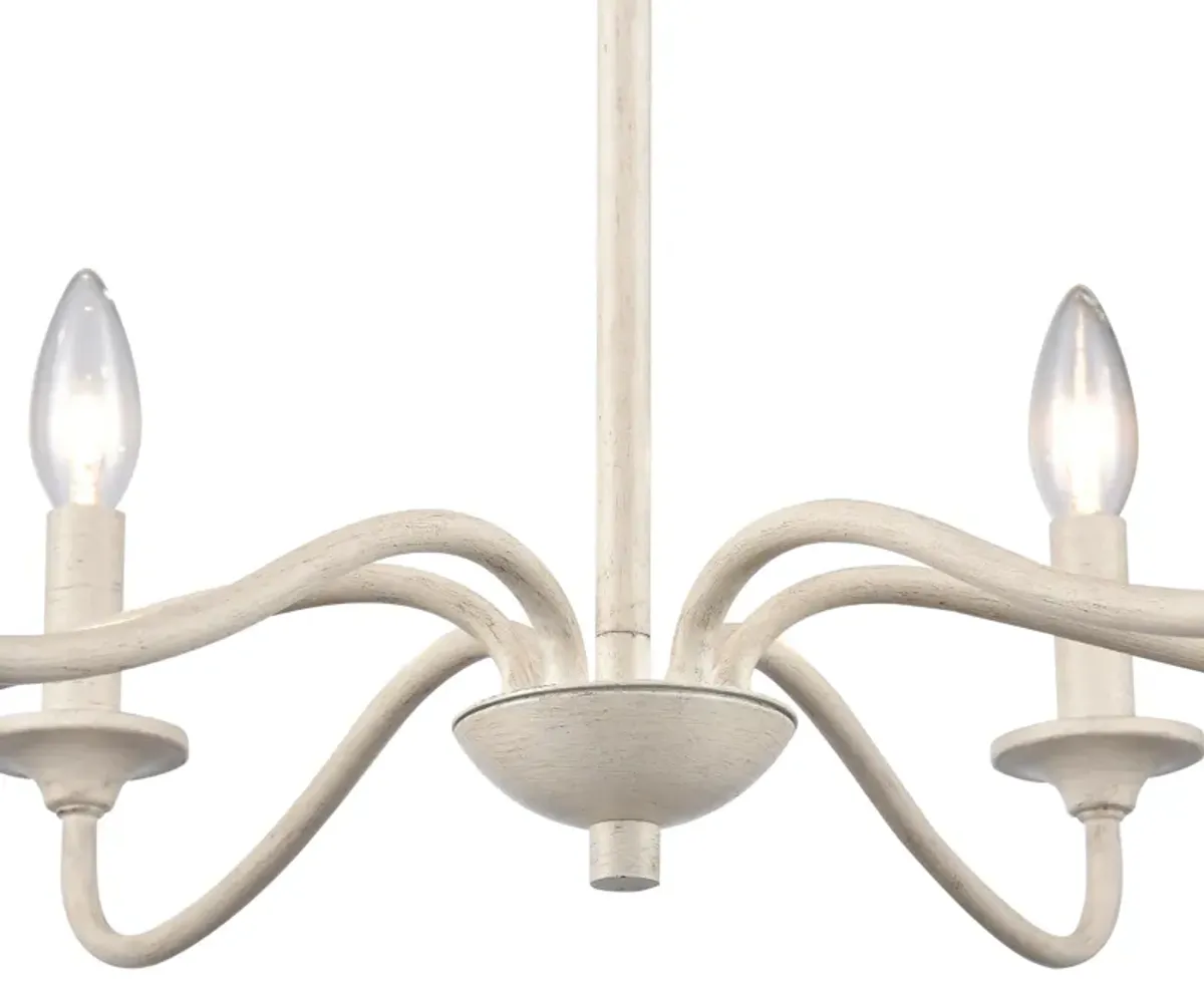 Quinn 30'' Wide 6-Light Chandelier - Antique White