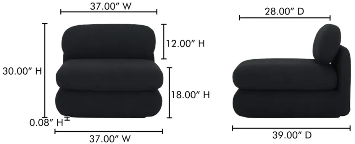 Scout Lounge Chair Black