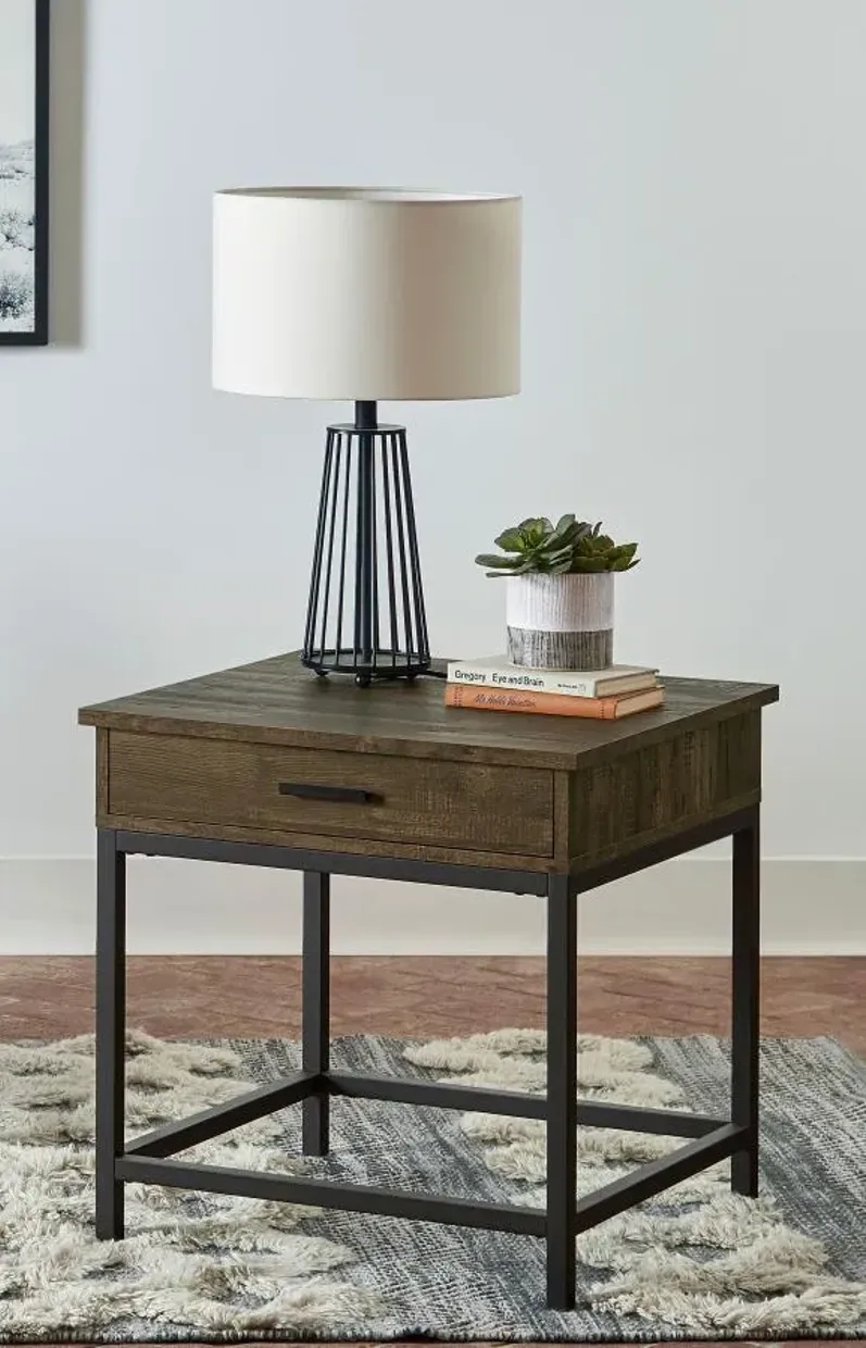 Camden Square 1-Drawer End Table