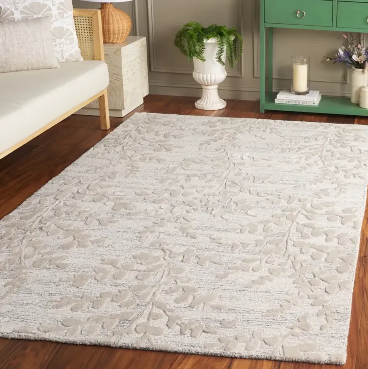 GLAMOUR 541 NATURAL  6' x 6' Square Square Rug