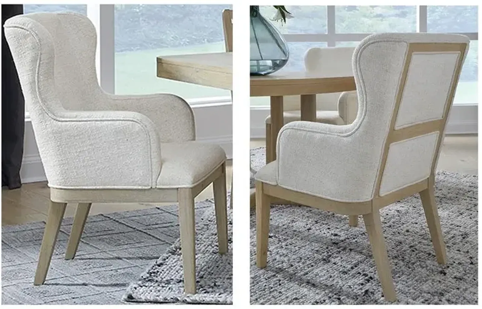 Dining Arm Chair w/Upholstered Seat & Back(2/ctn)