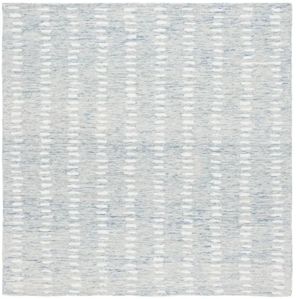 ABSTRACT 498 BLUE  6' x 6' Square Square Rug