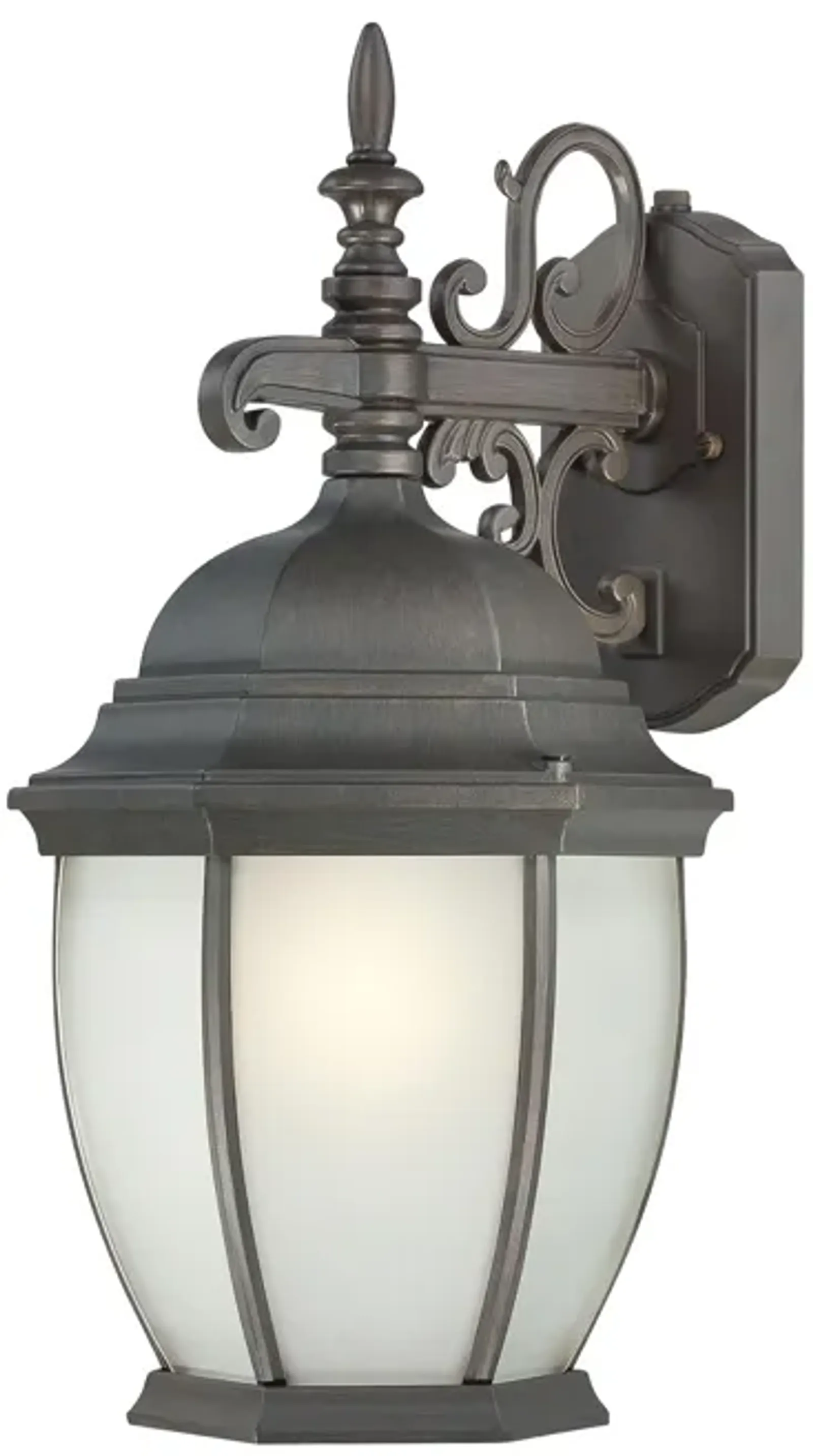 Covington 1-Light Outdoor Wall Lantern in Painted Bronze